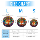 Aeekdook Wooden Jigsaw Puzzles for Adults - Wooden Puzzles Life of Tree- Stained Glass Unique Cool Wooden Puzzles for Adults - 100 Pieces Relax Puzzles (S-8.5 * 8.5in) Aeekdook