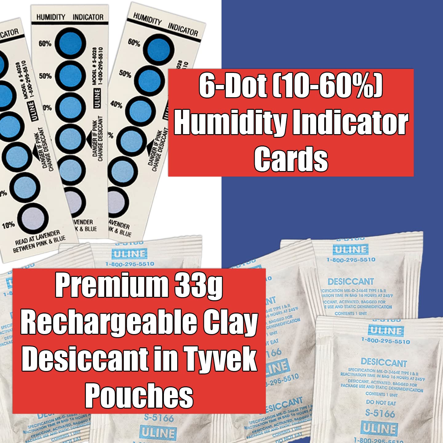 3D Printer Filament Storage Bags (Pack of 5): 5 Resealable 5 Mil Nylon/Plastic, 5 Large Oversize Rechargeable Clay Desiccant Drying Packs, 5 Humidity Indicator Cards by NetSellsIt - WoodArtSupply