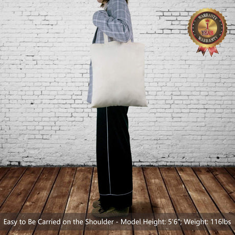 TOPDesign 6 | 12 | 24 | 48 | 192 Pack Economical Cotton Tote Bag, Lightweight Medium Reusable Grocery Shopping Cloth Bags, Suitable for DIY, Advertising, Promotion, Gift, Activity (6-Pack) TOPDesign