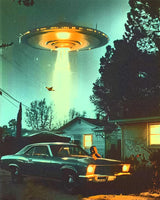 UFO Paint by Number for Adults Beginners an Extraterrestrial Visitor DIY Painting by Number on Canvas with Brushes Acrylic Paints Magical Decor Paintwork for Gift Home Decor 16x20 Inch（Without Frame） MSTINGSHUN