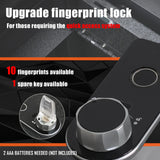 YOULAI Center Console Gun Safe - Console Gun Vault Compatible with Ford Maverick 2022-2025, High Security Armrest Lock Box with Fingerprint Lock with Key YOULAI