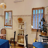 Retro Bamboo Roll-Up Blinds for Outdoor & Indoor Sun Protection Lnder