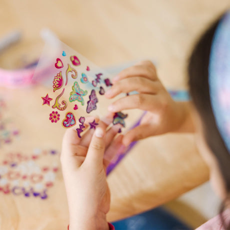 Melissa & Doug Design-Your-Own Jewelry-Making Kits - Bangles, Headbands, and Bracelets - DIY , Decorate With Stickers, Crafting Set For Kids Ages 4+ Melissa & Doug