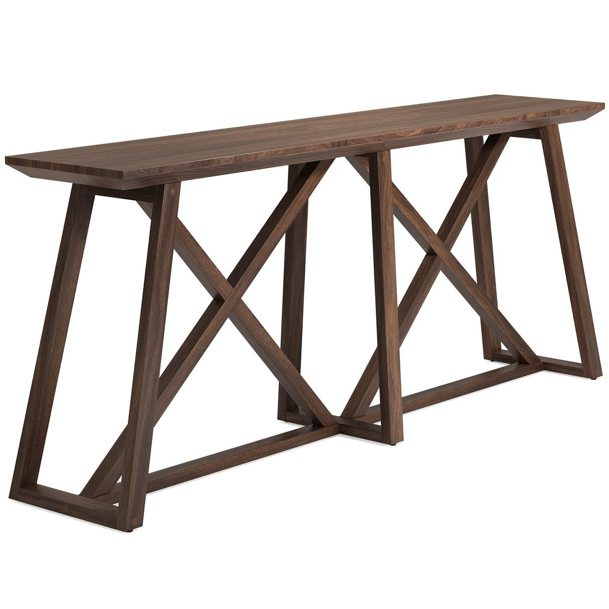 Tribesigns Farmhouse Console Table for Entryway: 70.9-Inch Extra Long Entryway Entry Table, Narrow Wooden Sofa Table Behind Couch for Hallway, Entrance, Foyer, Living Room, Rustic Brown Tribesigns