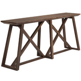 Tribesigns Farmhouse Console Table for Entryway: 70.9-Inch Extra Long Entryway Entry Table, Narrow Wooden Sofa Table Behind Couch for Hallway, Entrance, Foyer, Living Room, Rustic Brown Tribesigns