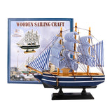 Dedoot Sailboat Model Decor, Wooden Sailing Boat Nautical Decor 7"x8" Model Ship for Ocean Theme Party and Room Decoration, Photo Props dedoot