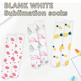 ARKBAODAN 6 Pairs sublimation socks blanks adult 15.7 Inch Football blank socks Sublimation High Socks Printable Athletic Crew Socks for Men Women Teen Sports Socks Party Decoration ARKBAODAN