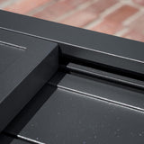 Hanover Naples 11-Piece Outdoor Dining Set with Aluminum 40" x 118" Expanding Patio Table and 10 Stackable Sling Chairs, Modern, Comfortable, and Weather-Resistant Patio Dining Set for 10 Hanover