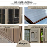 Gazebo Penguin W1207 Add-a-Room All-Season Solarium, 8 by 12', Slate Gazebo Penguin