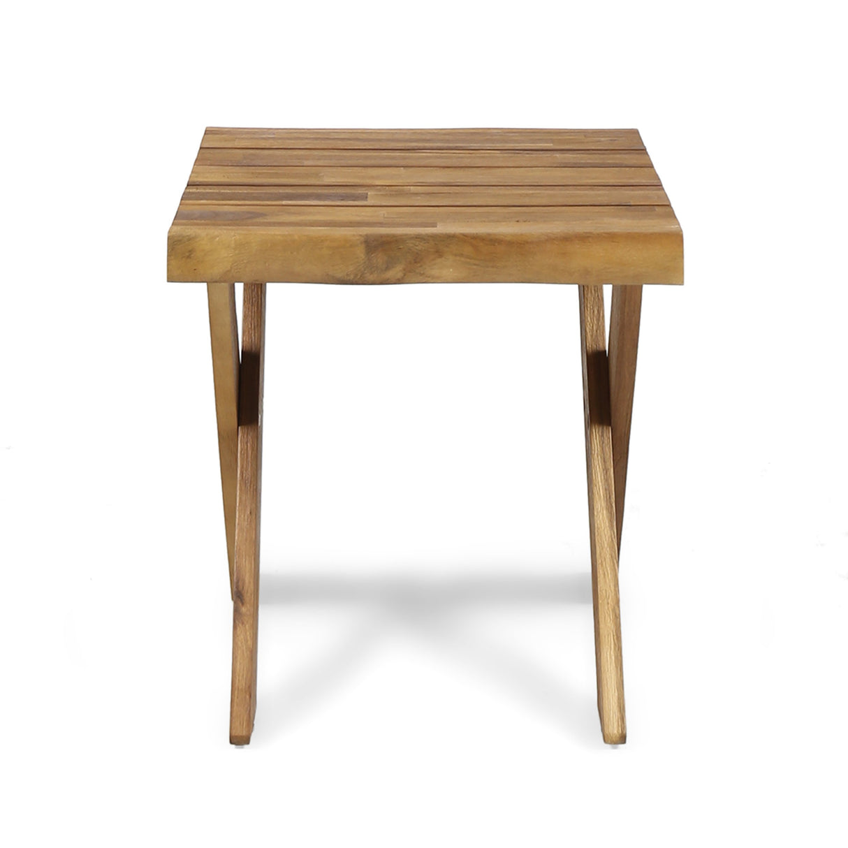 Christopher Knight Home Irene Outdoor Acacia Wood Side Table, Sandblast Teak Finish Christopher Knight Home