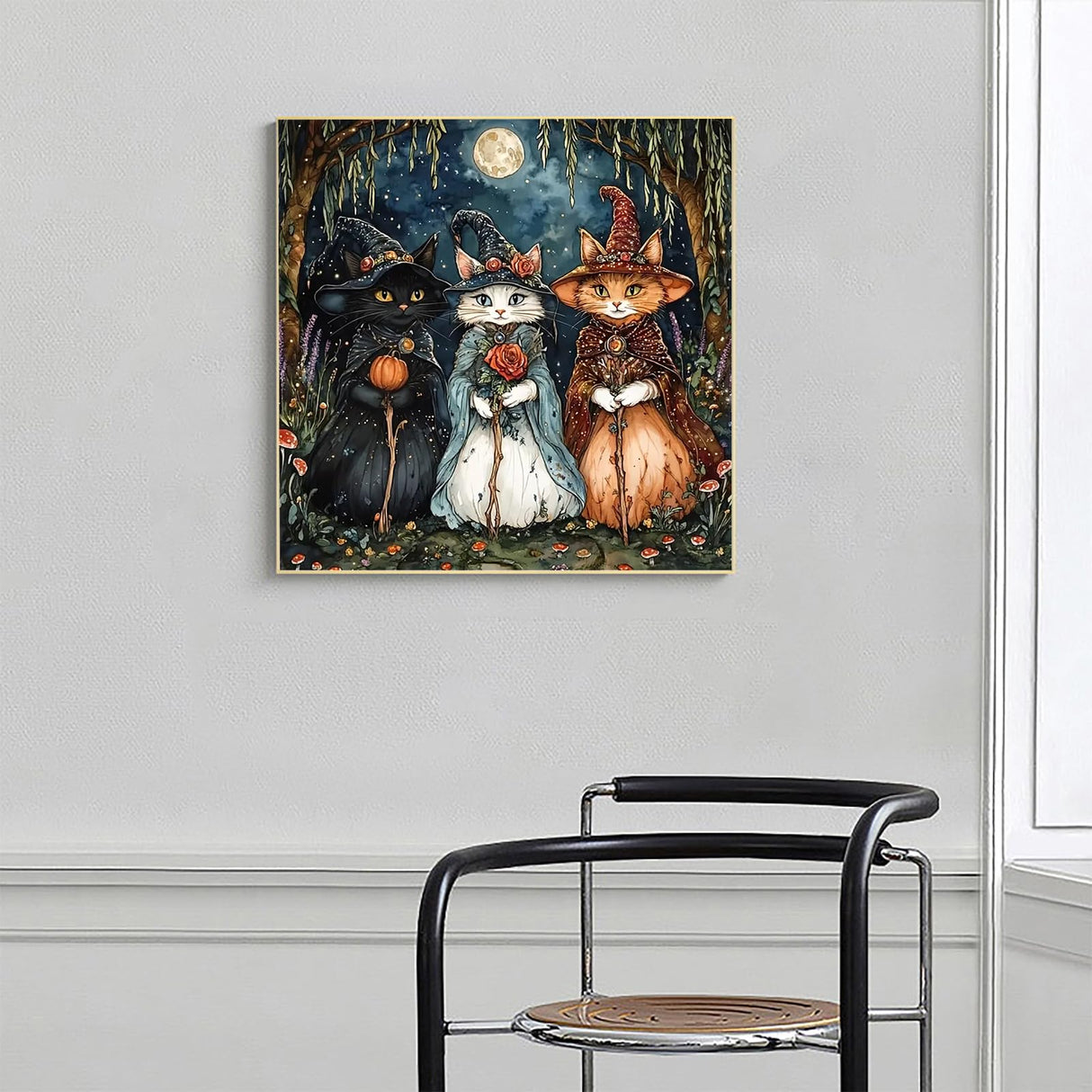 APTDYIGL 5D Three Cats Diamond Painting Kits for Adults Beginner,DIY Cats Diamond Art Kits for Adults,Round Full Drill Diamond Dots with Gem Art Kits,Home Wall Decor 15.7X15.7inch APTDYIGL