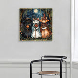 APTDYIGL 5D Three Cats Diamond Painting Kits for Adults Beginner,DIY Cats Diamond Art Kits for Adults,Round Full Drill Diamond Dots with Gem Art Kits,Home Wall Decor 15.7X15.7inch APTDYIGL