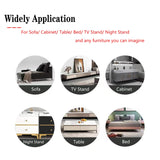 M MIMHOOY 4 Inch Furniture Legs, Set of 4 Metal Furniture Legs Modern Triangle Feet Luxury Gold for Sofa Cabinet Cupboard Couch Chair Ottoman M MIMHOOY