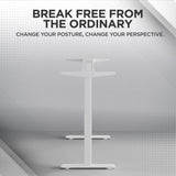 Uncaged Ergonomics Rise Up Standing Desk Legs – Dual Motor Standing Desk Frame with Memory Electric Standing Desk Frame Height Adjustable Table Legs for Sit Stand Desk Base Electronic Rising Desk Uncaged Ergonomics