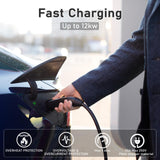 NACS EV Extension Cable, 20ft 50A EV Charger Extension Cord Compatible with Model 3/Y/X/S/CT, High Powered TSL Wall Connector, Destination Charger, and Mobile Connector 110V-240V EVCONN