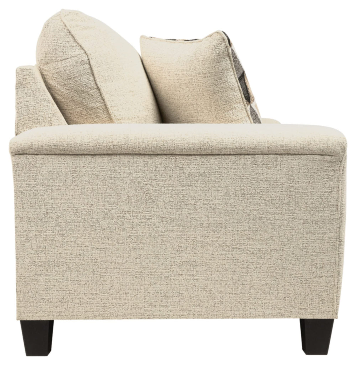 Signature Design by Ashley Abinger Chenille Contemporary Loveseat with 2 Accent Pillows, Beige Signature Design by Ashley