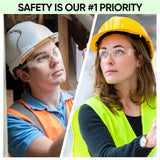 TICONN 12 Clear Safety Glasses for Men, Safety Goggles with Scratch Impact Resistant Meets ANSI Z87.1 Standard (12 Pack) TICONN