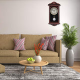 jomparis Pendulum Wall Clock Gifts for Dad,Dad Gifts for Christmas Retro Quartz Decorative Battery Operated Wall Clock for Living Room, Office, Home Decor(16 Inch, Bronze) jomparis