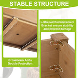 ketive Outdoor Wood Raised Garden Bed- Elevated Planter Box with Legs, Durable Fir Wood, Reinforced Frame with Drainage Holes, Liner for Vegetables, Herbs, Flowers, 47" x 23"x 30" ketive