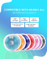 Cookiecad PLA Filament 1.75mm 1kg Marble Pastel 3D Printer Filament - Blue Chip PLA Cookiecad
