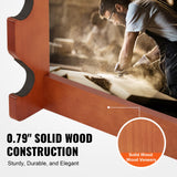 VEVOE Gun Rack, Wood Gun Rack Wall Mount, Gun Display Rack Holds 5 Rifles, Shotguns, 132 lb Heavy Duty Wall Storage Display Rifle Rack with Soft Padding VEVOR