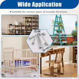 Taiss 20 Set Crib Screws M6x20mm/40mm/60mm/80mm Baby Bed Crib Screws Hardware Replacement Kit,Bunk Bed Bolts Hex Socket Cap Screws Bolt with Barrel Nuts/Wrenches for Beds Furniture Headboards Taiss