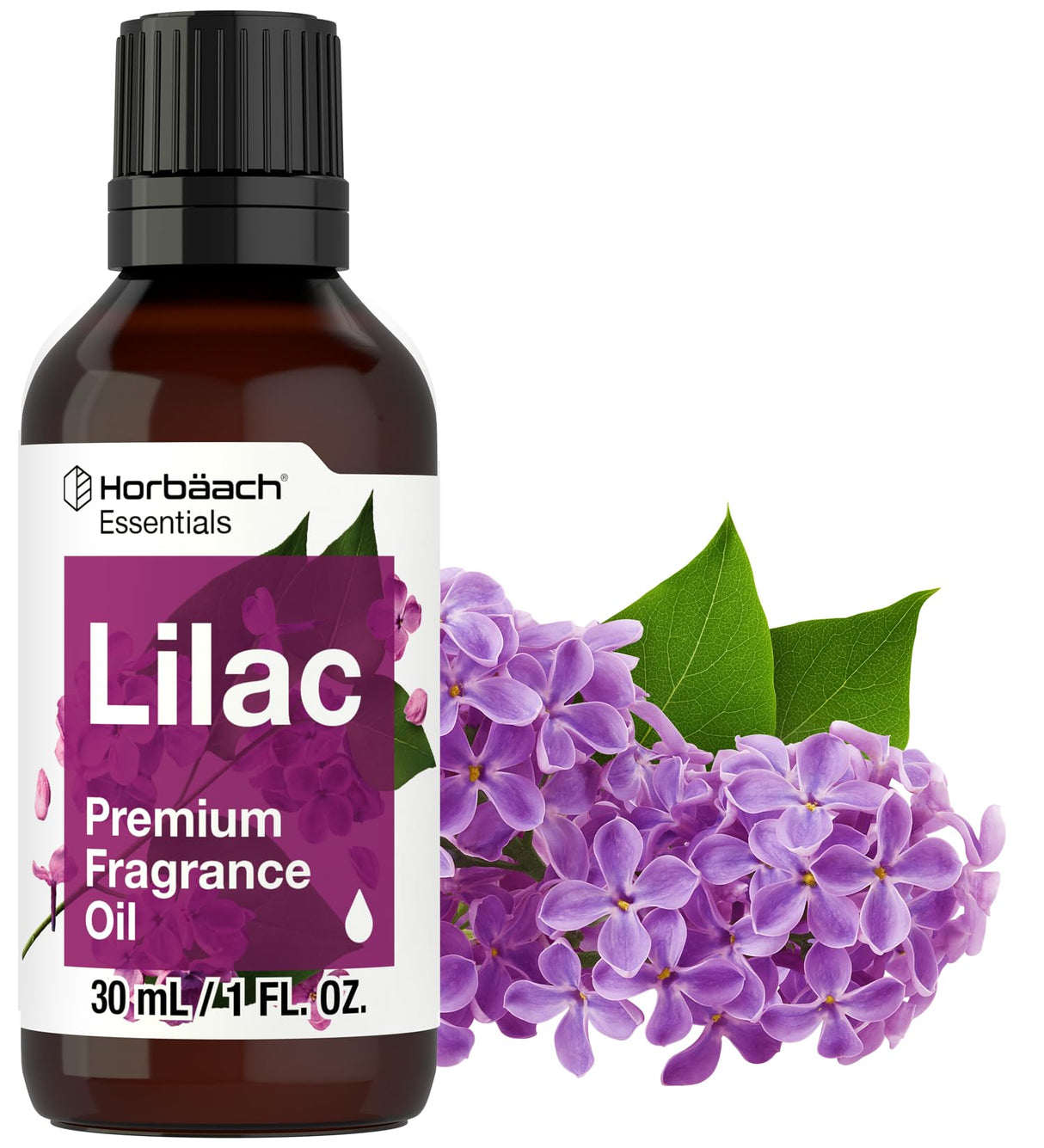 Horbäach Lilac Fragrance Oil | 1 fl oz (30ml) | Premium Grade | for Diffusers, Candle and Soap Making, DIY Projects & More Horbäach