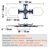 VEVOR Screen Printer 4 Color 2 Station Silk Screen Printing Kit 55x45cm T-Shirt Screen Printing Machine Screenprint Press (4 Color 2 Station) VEVOR