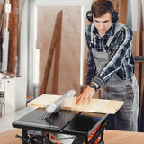 GarveeTech Table Saw for Jobsite, 8-Inch 6.7-Amp Copper Motor, Cutting Speed Up to 3576RPM, 24T Blade,Compact Portable Table Saw Kit With Sliding Miter Gauge, for Diy Woodworking, Orange GarveeTech