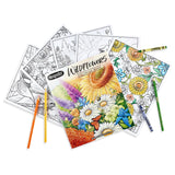Crayola Wildflower Coloring Book (40 Pages), Premium Adult Coloring Pages, for Stress Relief and Relaxation, Gift for Adults Crayola