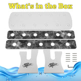 Rush Creek Creations Reel Salty Premium Marine Grade 11-Rod Fishing Rod Holder with Bi-Level Design, UV-Resistant, 100% Waterproof Fishing Pole Holder for Garage and Dock, Securely Holds 11 Rods Rush Creek Creations