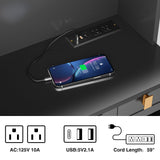 Buenhomino Kitchen Pantry Cabinet, 71" Hutch Cabinet with Countertop & Power Outlet & Adjustable Shelves, Wood Buffet Cabinet Organizer with Buenhomino