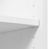 Bush Furniture Westbrook Modern Farmhouse 5 Shelf Bookcase with Glass Doors - Set of 2 in White Ash Bush Business Furniture