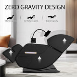 Massage Chair Full Body, Zero Gravity Massage Chair with Auto Modes, Airbag Massage, 6 Fix Point Rollers, Foot Massage, Heating, Touch Screen Controller, Home Relaxation Recliner with Massage, Black-2 Msutree
