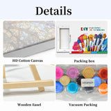 HeeBenor Framed Paint by Numbers Kit for Adults, Tree of Life Paint by Number with Easel, DIY Tree of Life Oil Painting Kit, Adult Paint by Number Kits Framed Canvas for Home Decor 8x12 Inch HeeBenor