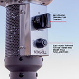 Nexgrill Sundara 92" Bronze Outdoor Patio Heater, 48,000 BTUs, 2 Wheel Transport, Electronic Ignition, Easy Tank Access, Control Knob, Propane Heater for Porch, Garden, Backyard - 920-01002 Nexgrill