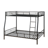 Bellemave Full Over Queen Bunk BedFrame, Heavy Duty Metal Bunk Bed Frame for Adults,Kids, Black Bellemave