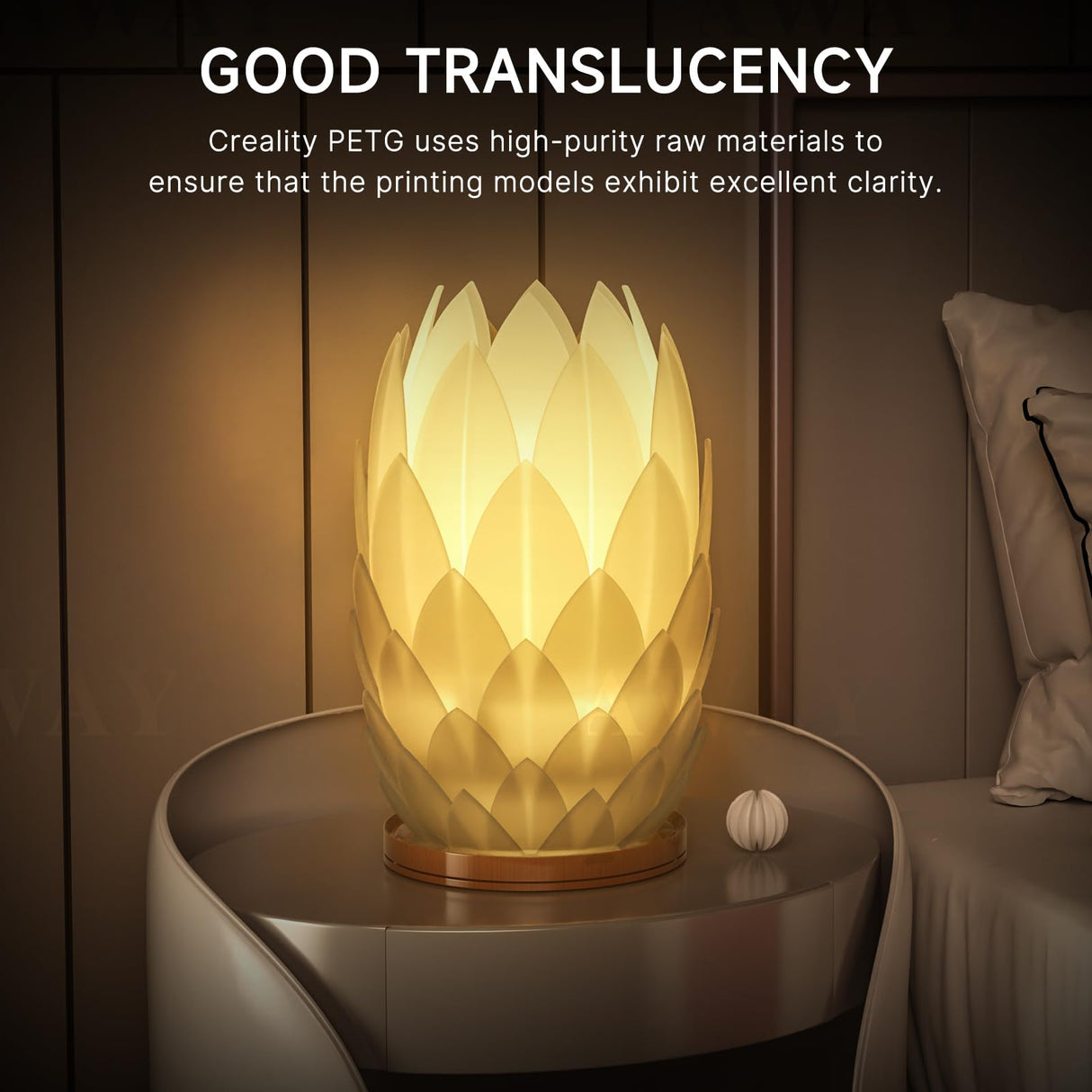 CREALITY PETG Filament 1.75mm 3D Printer Filament, 1kg (2.2lb) Neatly Wound Spool, Dimensional Accuracy ±0.03mm, 2024 Latest Batch, Fit for Ender, Bambu Lab, Anycubic,ELEGOO FDM Printers, Red Creality