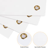 4 Pcs Sublimation Banners Blank, 2x6 Feet Large White Polyester Oxford Cloth Banner with Hanging Ropes, DIY Sign Banners for Painting, Writing, Indoor Outdoor Display and Party Decoration GCTWFYK