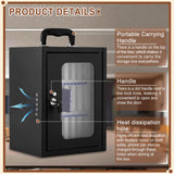 Consfly Cell Phone Locker Box, Thickened Steel Cell Phone Storage Cabinet 24 Slots Wall-Mounted Cell Phone Lock Box for School, Company Consfly