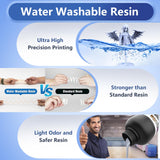 OLAPRIN 3D Printer Resin, Rigid Resin with Clear Details, Fast Curing, High Precision Resin, Low Odor, Widely Compatible with All Resin 3D Printers (White, 1kg) OLAPRIN