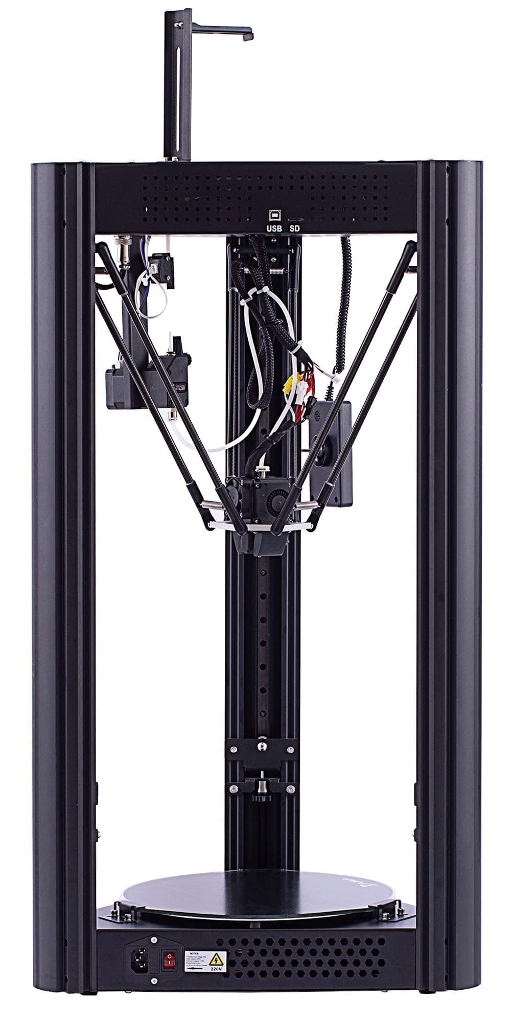 FLSUN Super Racer - 200 mm/s Fast 3D Printer, 2800 + mm/s², FDM Delta 3D Printer with self-Leveling Resume 1.75 PLA DIY 3D Printers Print Size Φ260 x 330 mm. (SR) - WoodArtSupply