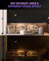 ZenSonic 12 Pack Self-adhesive Sound Proof Foam Panels for Walls 12" X 10" X 0.4" - Hexagon Acoustic Panels with Fiber Optic Starlight, Stylish Soundproof Wall Panels Absorb Noise and Wall Decor Black ZenSonic