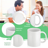 Irenare 30 Pack Sublimation Mugs Bulk, 11 oz Sublimation Coffee Mugs White Blank Ceramic Coated Cup for Art Gifts DIY Craft Irenare
