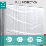 Mattress Bag for Moving Storage - Plastic Waterproof Mattress Protector Cover,Heavy-Duty Mattress Moving Supplies (1, Queen) CZXNBI