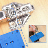 Mesee Hinge Jig Drill Bits Set 35mm Forstner Bit with Door Hinge Hole Jig Template Concealed Hinge Hole Drill Guide Locator Woodworking Cabinet Hinge Boring Jig Hole Cutter Positioner Tool Kit Mesee