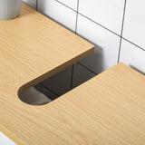 HOMCOM Under Sink Storage Cabinet with Removable Shelf, Bathroom Vanity Cabinet with 2 Doors, White HOMCOM