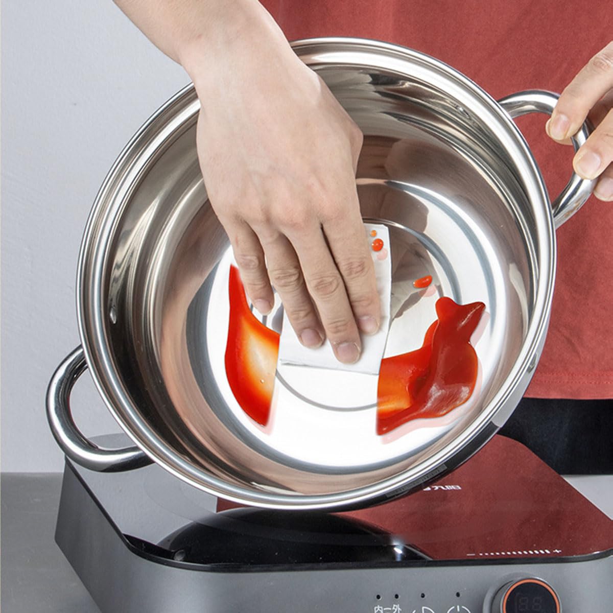 Steamer Pot for Cooking 11-inch Steam Pots with Lid, Multipurpose Steam Pot Stainless Steel Steaming Pot Cookware with Handle for Vegetable, Stews, Pasta, Dumpling, Sauce, Food (3 Tier) KDLCY