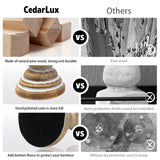 Taper Candle Holders Set of 3, Rustic Wooden Candlestick Holders, Farmhouse Wood Candle Stand, Vintage Candles Stick Tapered Holder for Living Room, Table Centerpiece (Brown) CEDARLUX