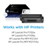 HP 85A Black Toner Cartridges (2-pack) | Works with HP LaserJet Pro P1102, P1109 Series, HP LaserJet Pro MFP M1212, M1217 Series | CE285D HP